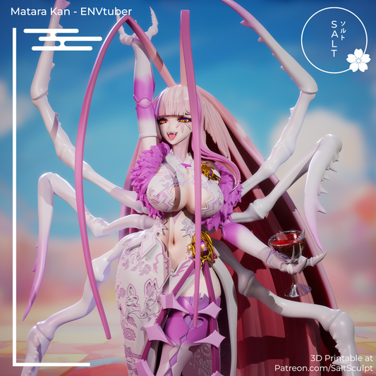 Matara Kan - Vtuber | Painted / Unpainted Options