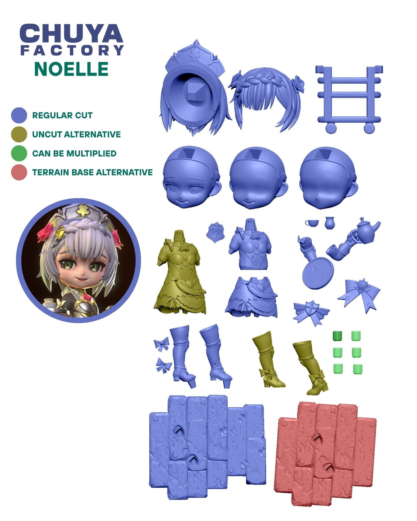 Chibi Noelle - Genshin Impact