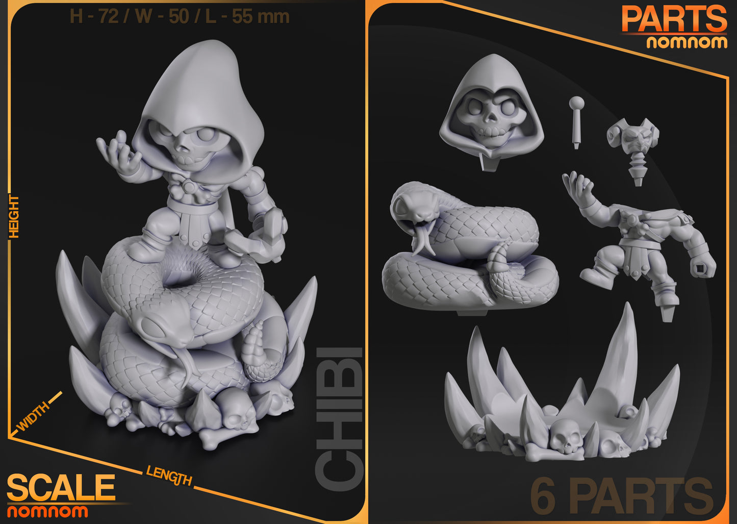 Chibi Skeletor - He-man