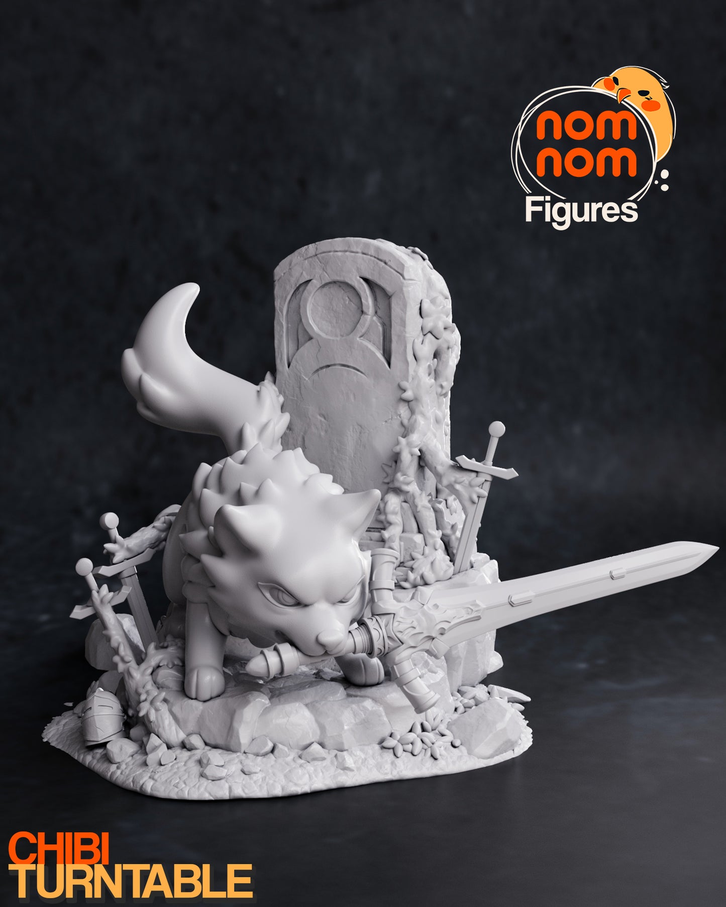 Chibi Great Grey Wolf Sif