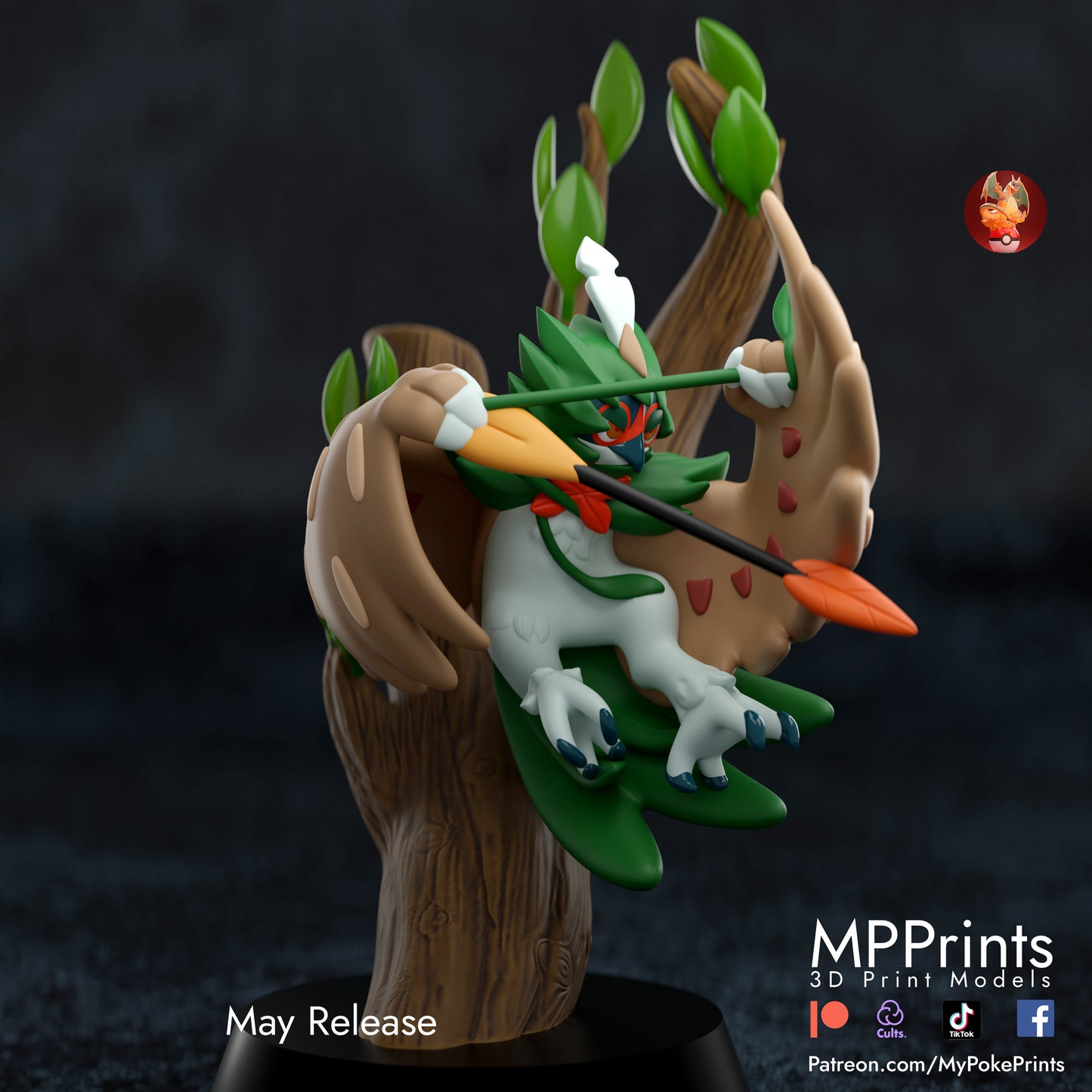 Spring Decidueye Diorama