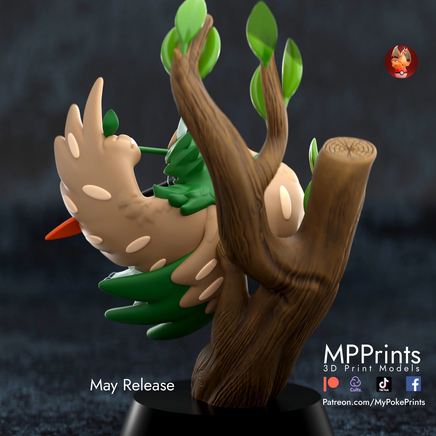 Spring Decidueye Diorama