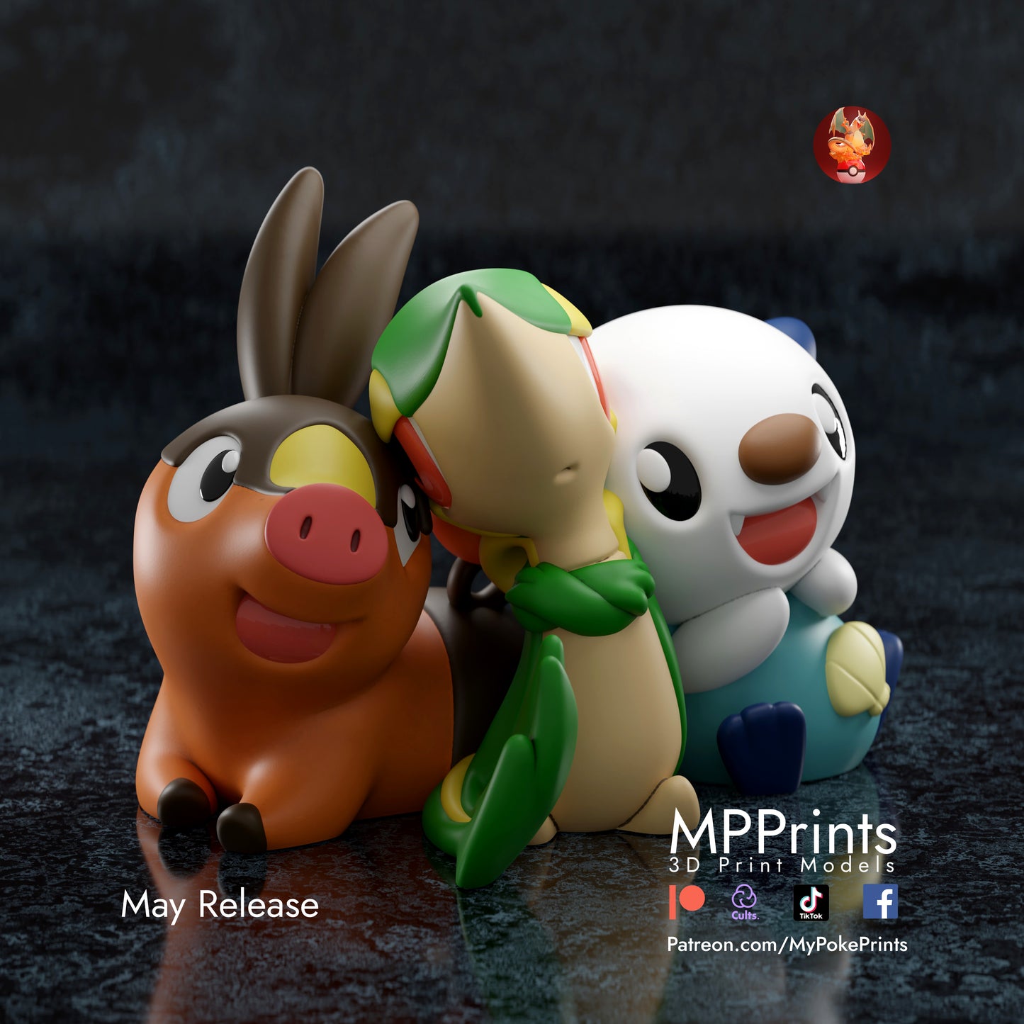 Gen 5 Starters Diorama