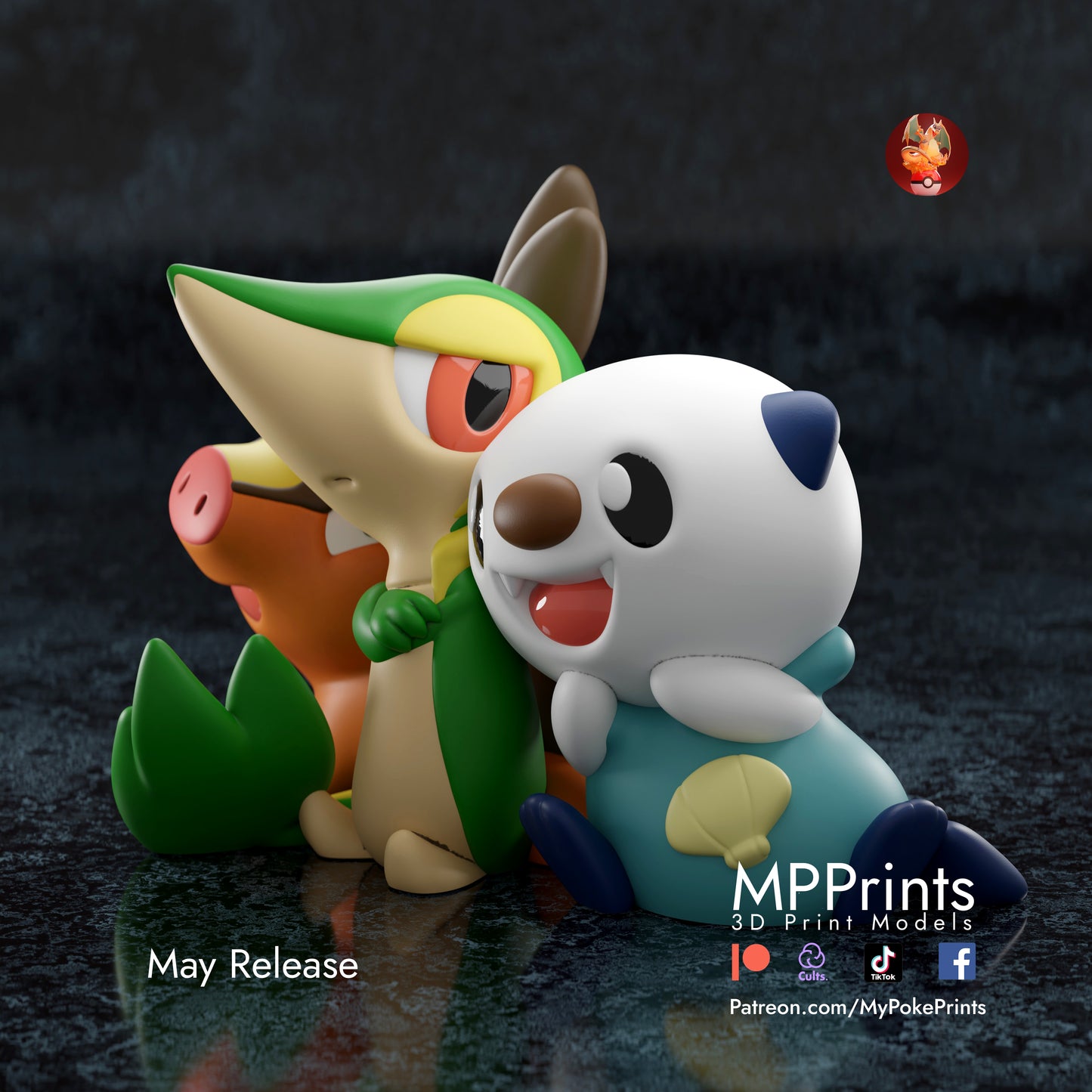 Gen 5 Starters Diorama