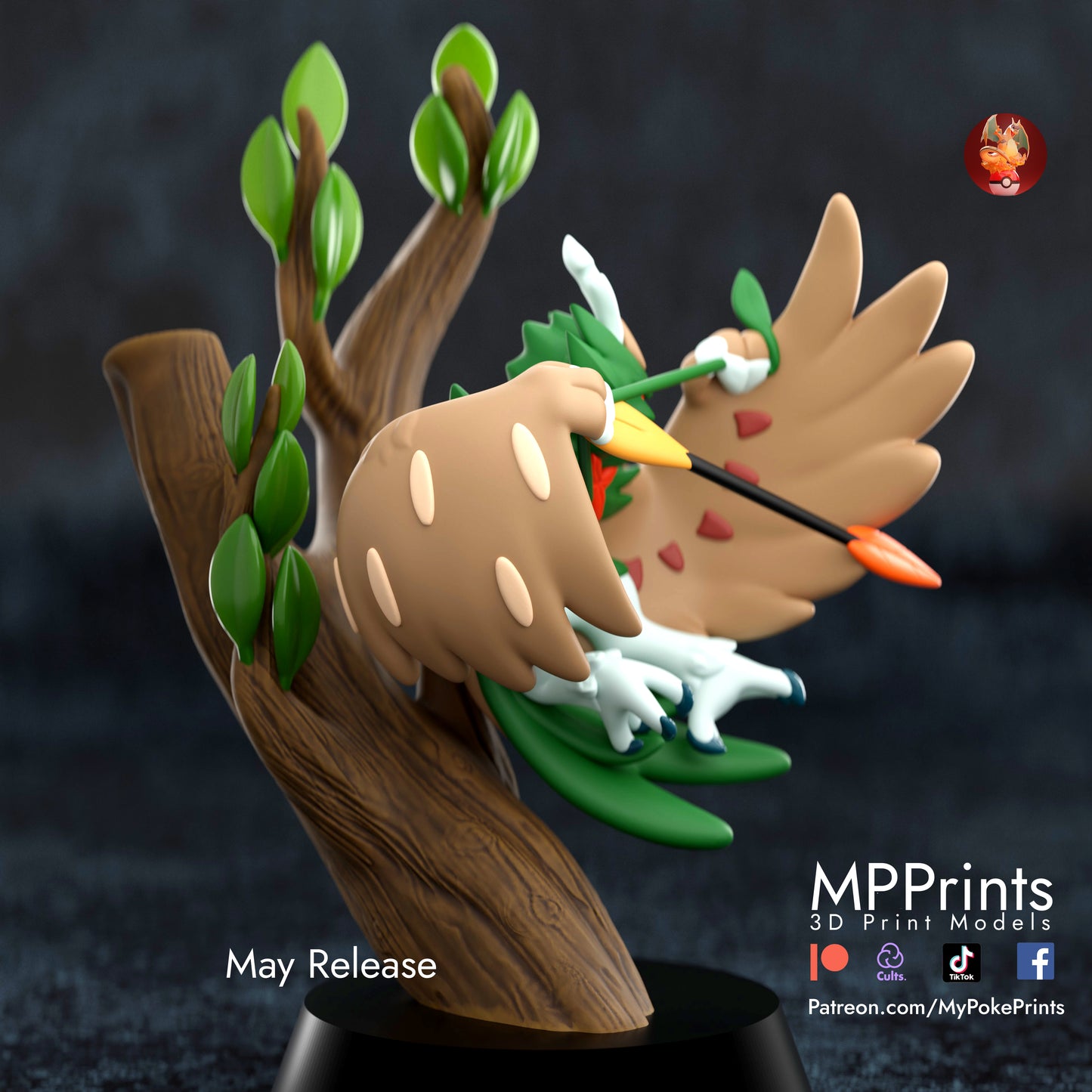 Spring Decidueye Diorama