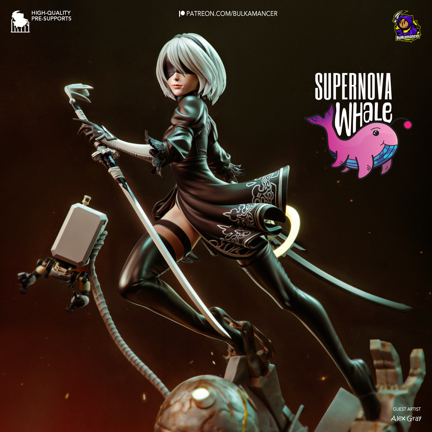 2B - NieR Automata | Painted Preorder / Unpainted Options