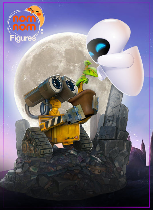 Chibi Wall-E and Eve
