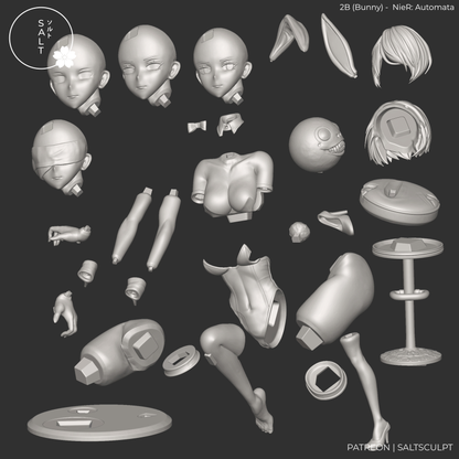 2B Bunny - Nier Automata | Painted / Unpainted Options