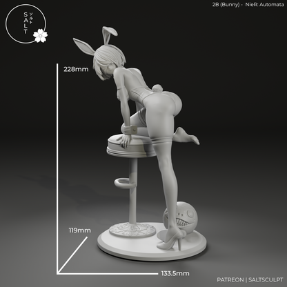 2B Bunny - Nier Automata | Painted / Unpainted Options