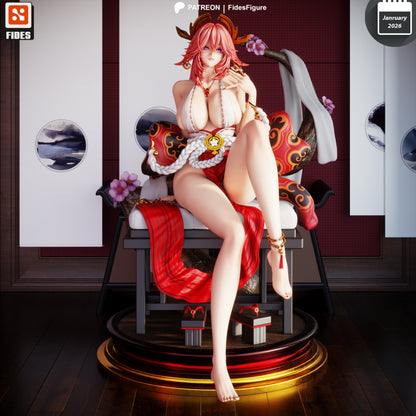 Yae Miko - Genshin Impact | Painted / Unpainted Options