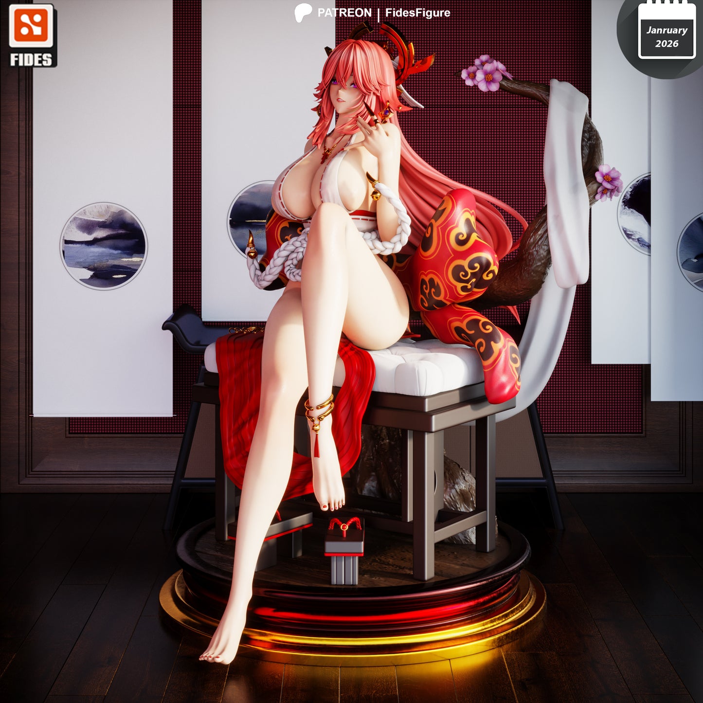 Yae Miko - Genshin Impact | Painted / Unpainted Options