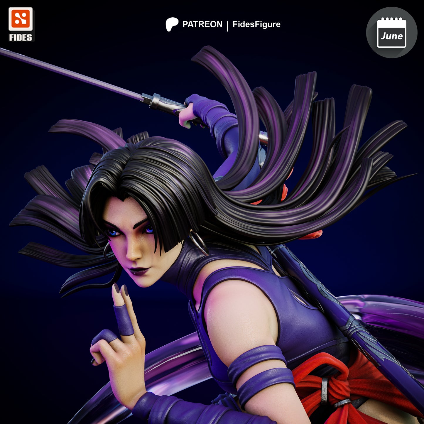 Psylocke - Marvel | Painted / Unpainted Options