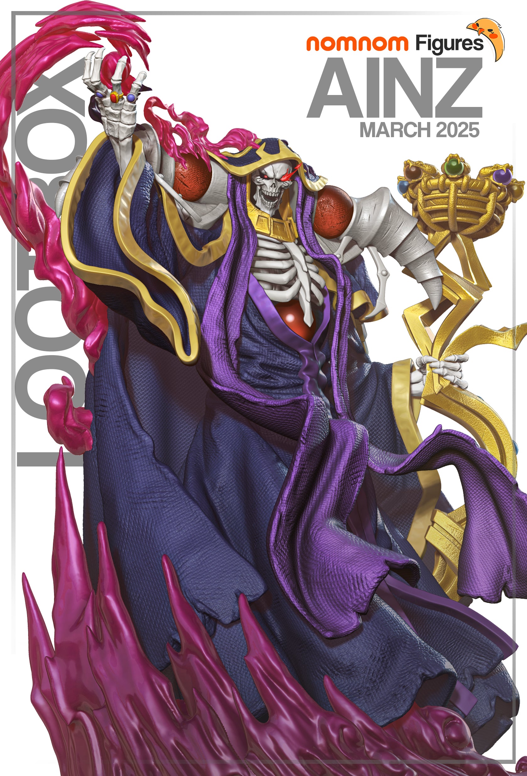 Ainz Ooal Gown フィギュア 未開封 F:NEX Authentic OVERLORD ainz ooal gown & albedo 1/7