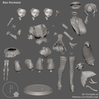 Bao the Whale - Vtuber | Painted / Unpainted Options