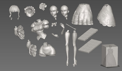 Beatrice and Battler Ushiromiya -  Umineko When They Cry | Painted / Unpainted Options