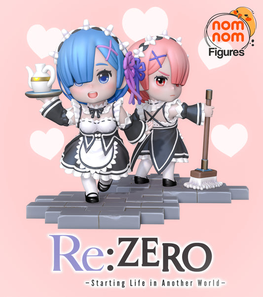 Fan Made Chibi Rem and Ram Figure