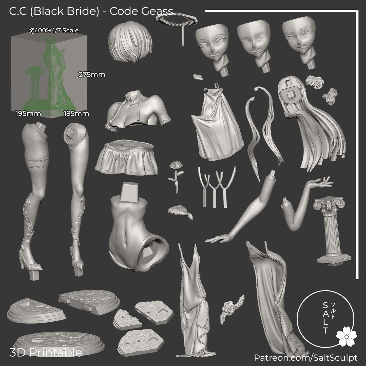 Black Bride - Code Geass | Painted / Unpainted Options