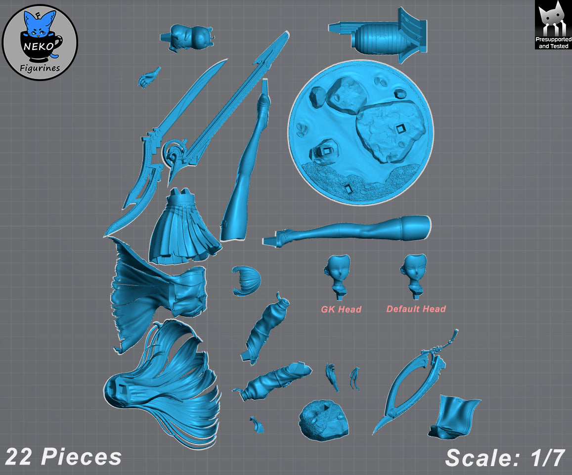 Chisa - Wuthering Waves | Painted / Unpainted Options