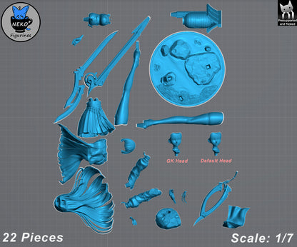 Chisa - Wuthering Waves | Painted / Unpainted Options