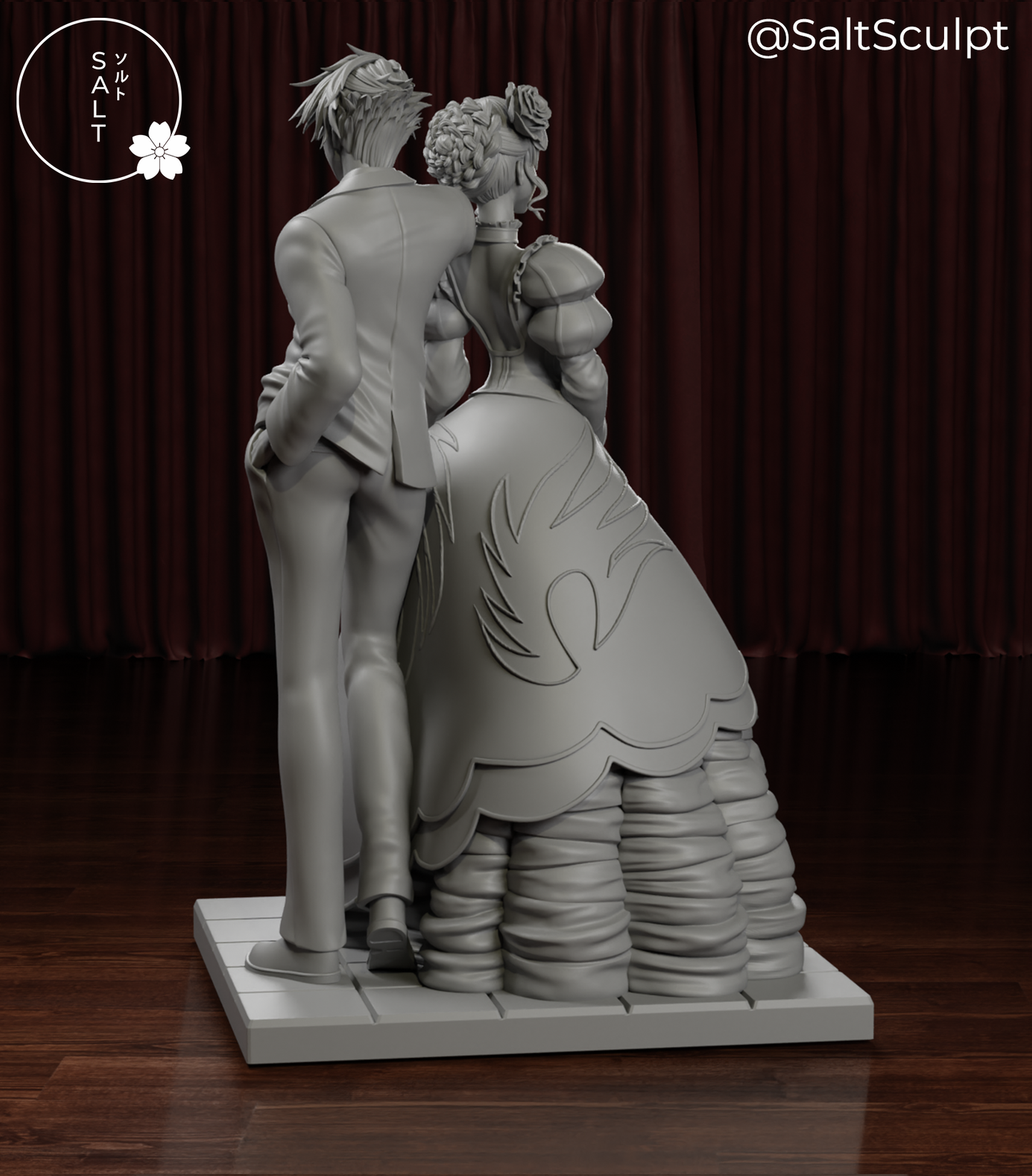 Beatrice and Battler Ushiromiya -  Umineko When They Cry | Painted / Unpainted Options