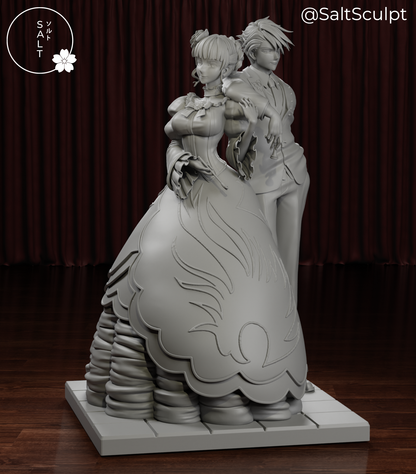 Beatrice and Battler Ushiromiya -  Umineko When They Cry | Painted / Unpainted Options