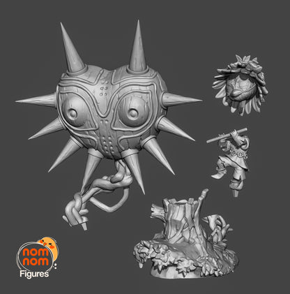 Fan Made Chibi Majora and Skull Kid Figure