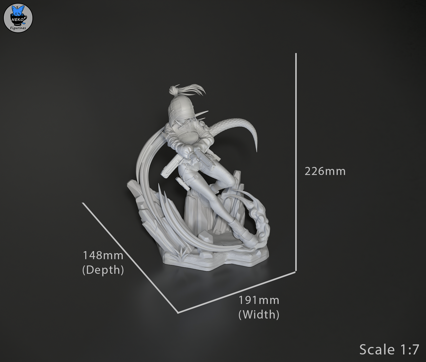 Fluorite - Arknights Enfield | Painted / Unpainted Options