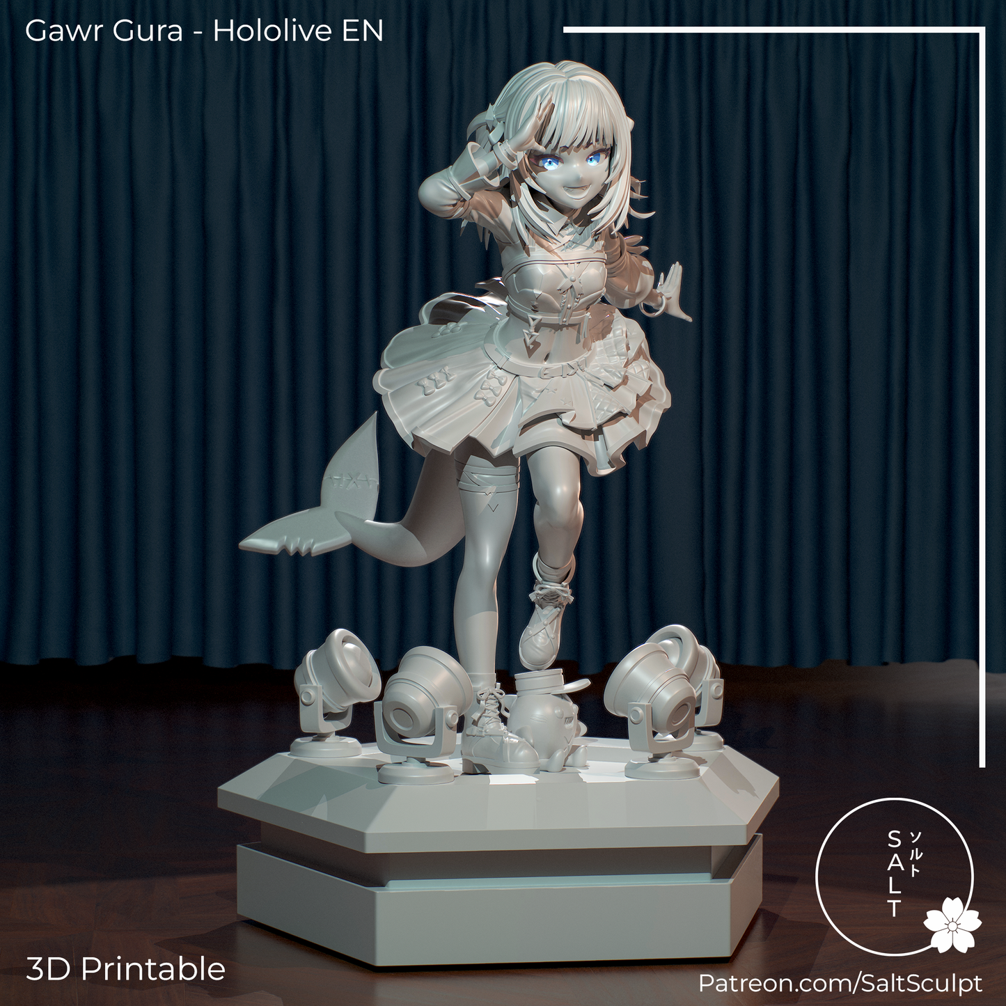 Gawr Gura - Hololive | Painted / Unpainted Options