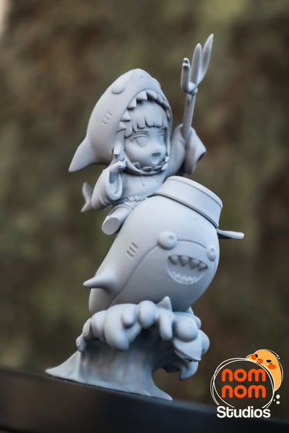 Fan Made Chibi Gawr Gura Figure