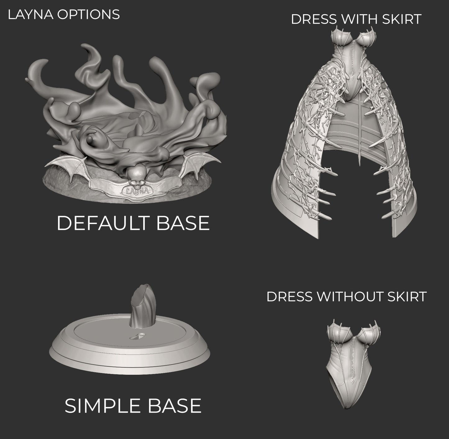 Layna Lazar - vTuber | Painted / Unpainted Options (Copy)