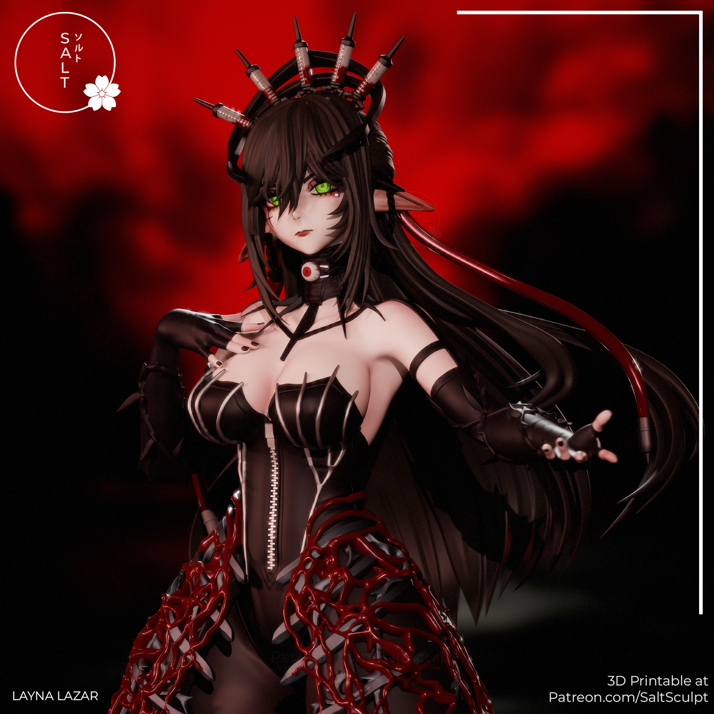 Layna Lazar - vTuber | Painted / Unpainted Options (Copy)
