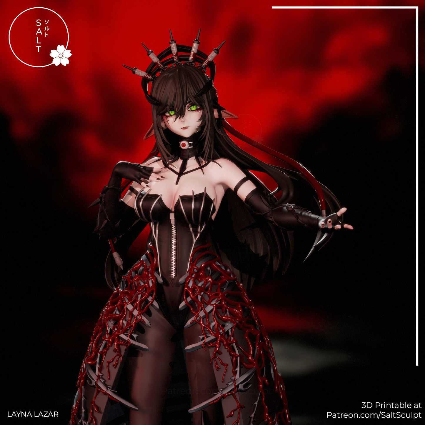 Layna Lazar - vTuber | Painted / Unpainted Options (Copy)