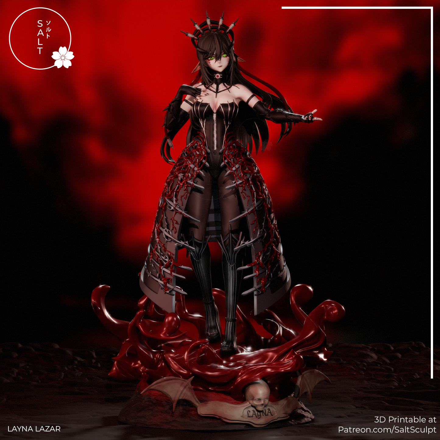 Layna Lazar - vTuber | Painted / Unpainted Options (Copy)
