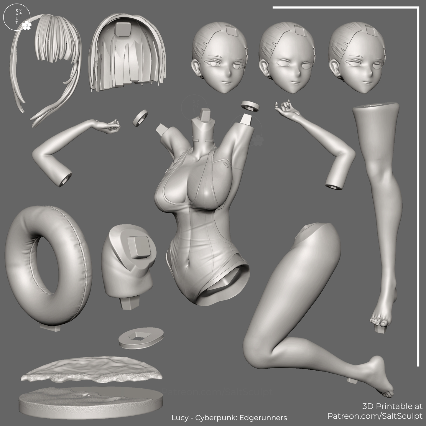 Lucy - Cyberpunk | Painted / Unpainted Options