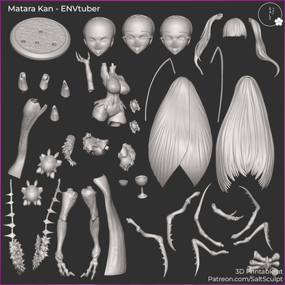 Matara Kan - Vtuber | Painted / Unpainted Options