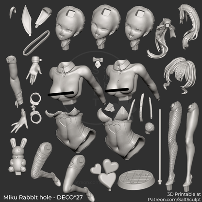 Miku Rabbit Hole - Hatsune Miku | Painted / Unpainted Options