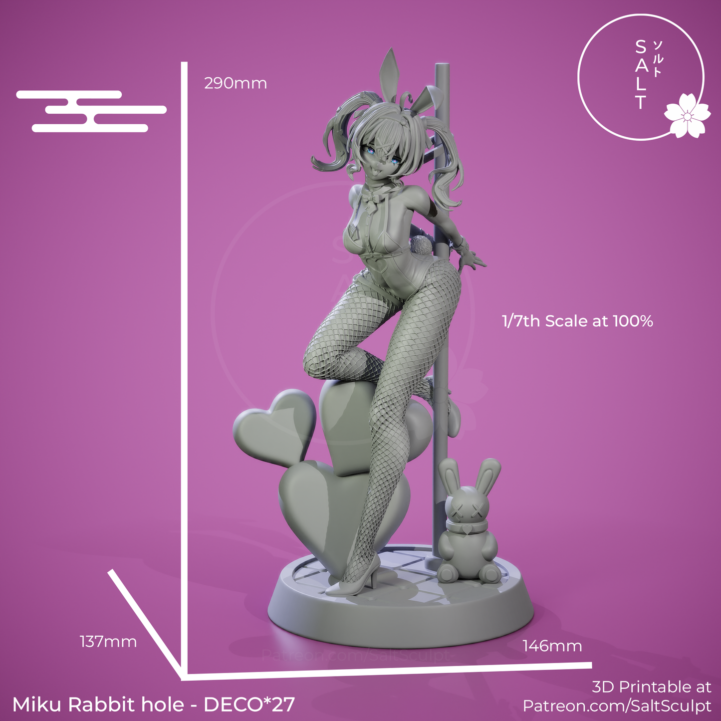 Miku Rabbit Hole - Hatsune Miku | Painted / Unpainted Options