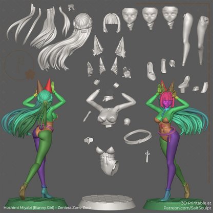Hoshimi Miyabi (Bunny Suit) - Zenless Zone Zero | Painted / Unpainted Options
