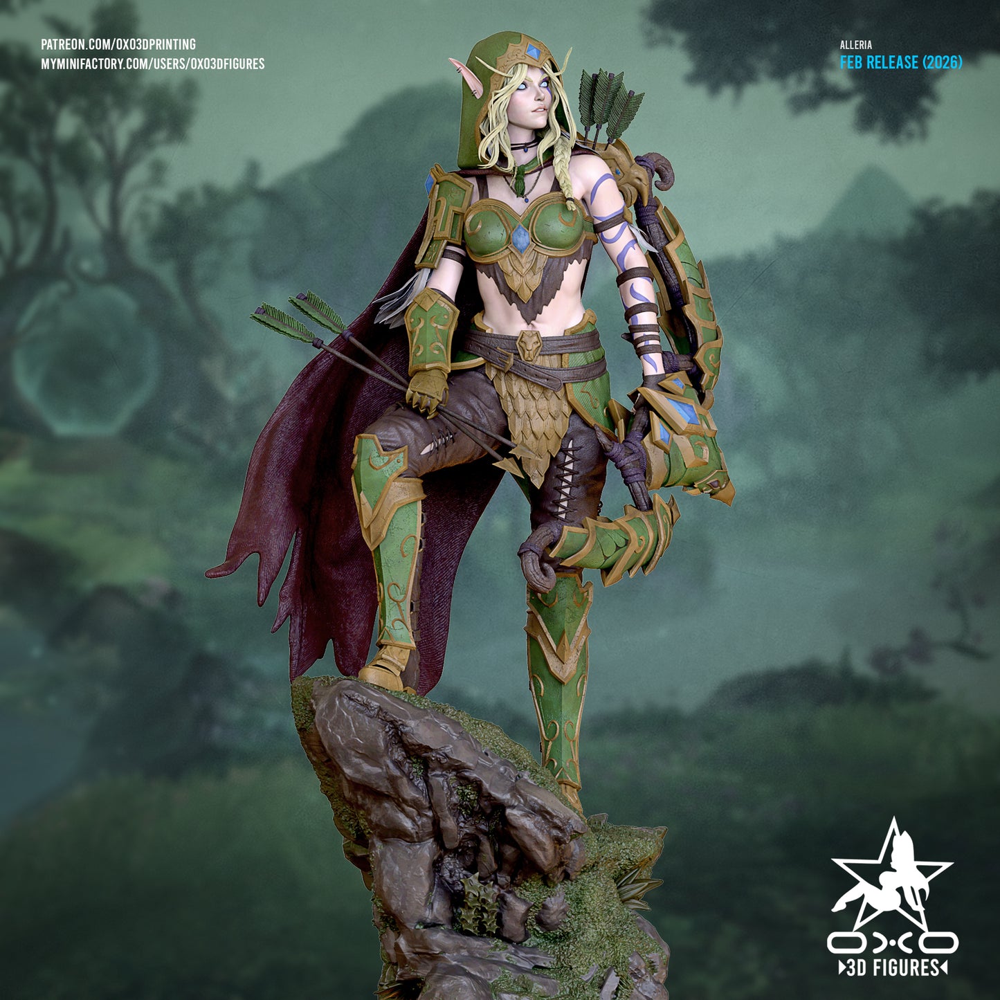 Alleria Windrunner - World of Warcraft | Painted / Unpainted Options