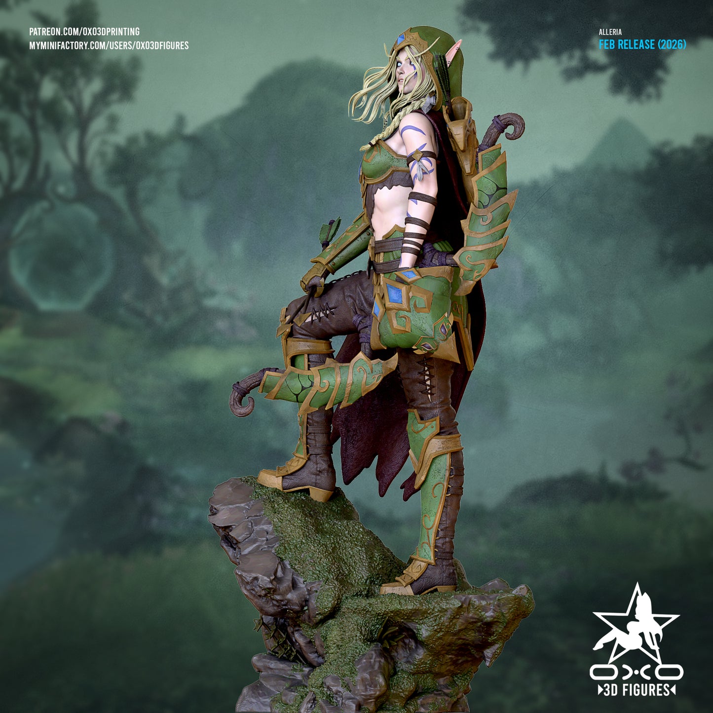 Alleria Windrunner - World of Warcraft | Painted / Unpainted Options