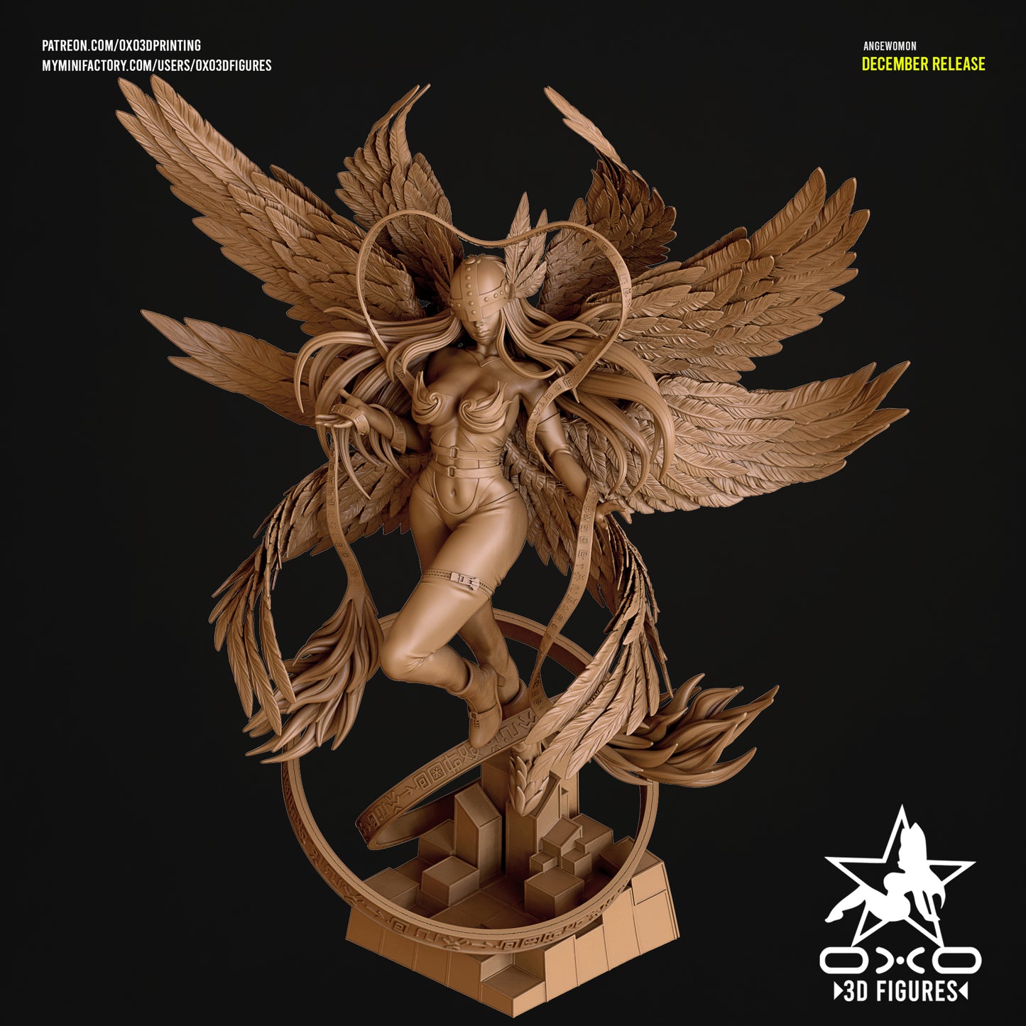 Angewomon - Digimon | Painted / Unpainted Options