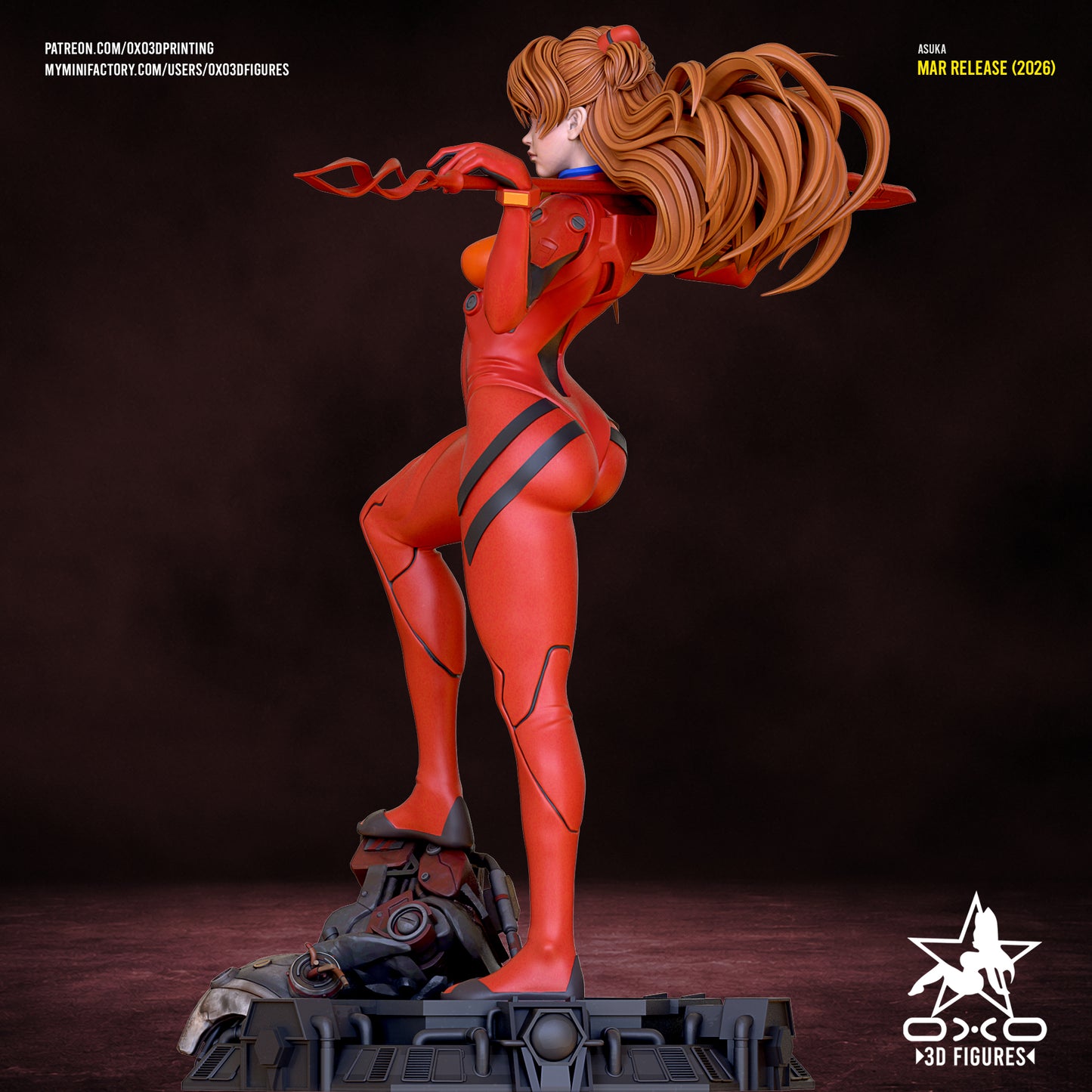 Asuka Soryu - Neon Genesis Evangelion | Painted / Unpainted Options