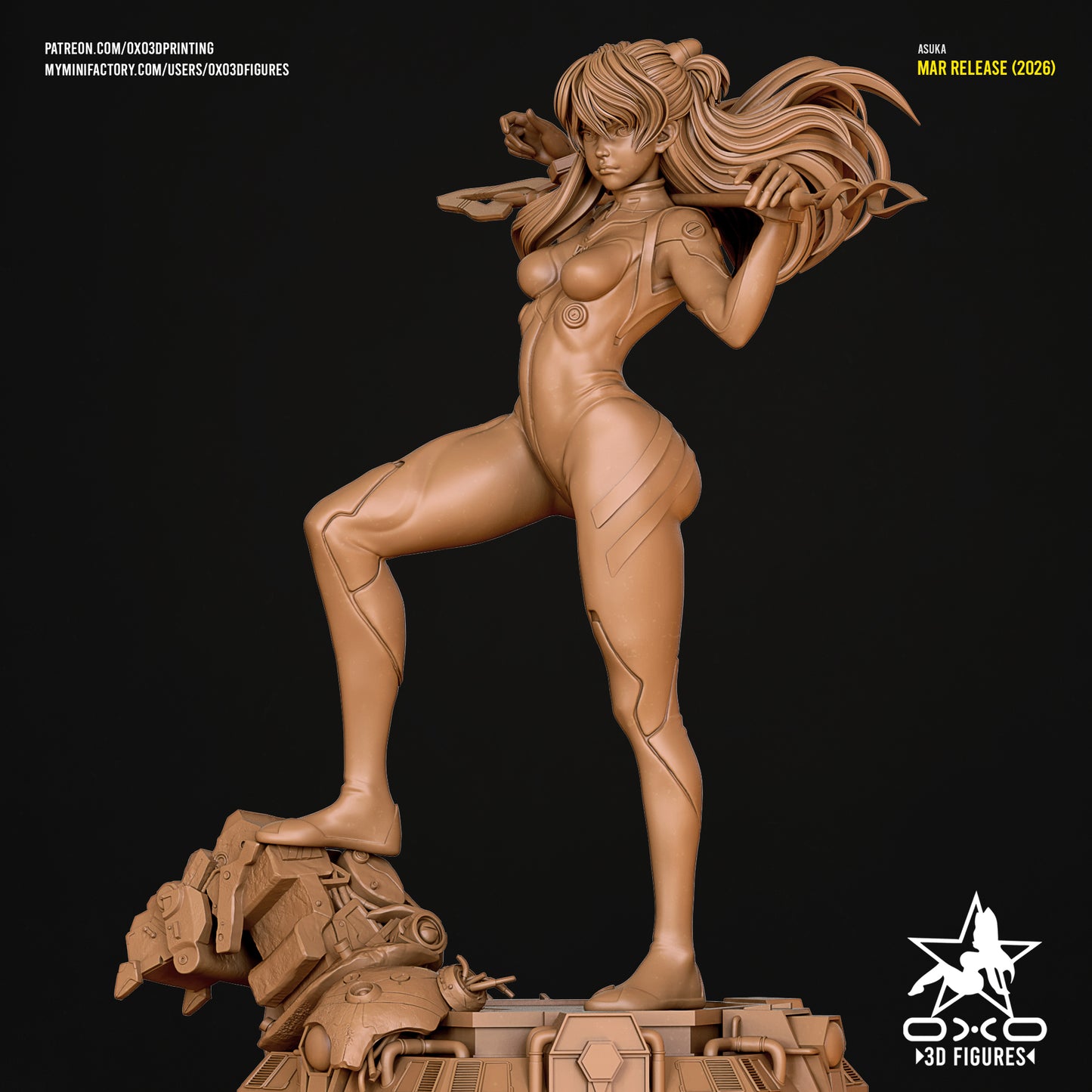 Asuka Soryu - Neon Genesis Evangelion | Painted / Unpainted Options