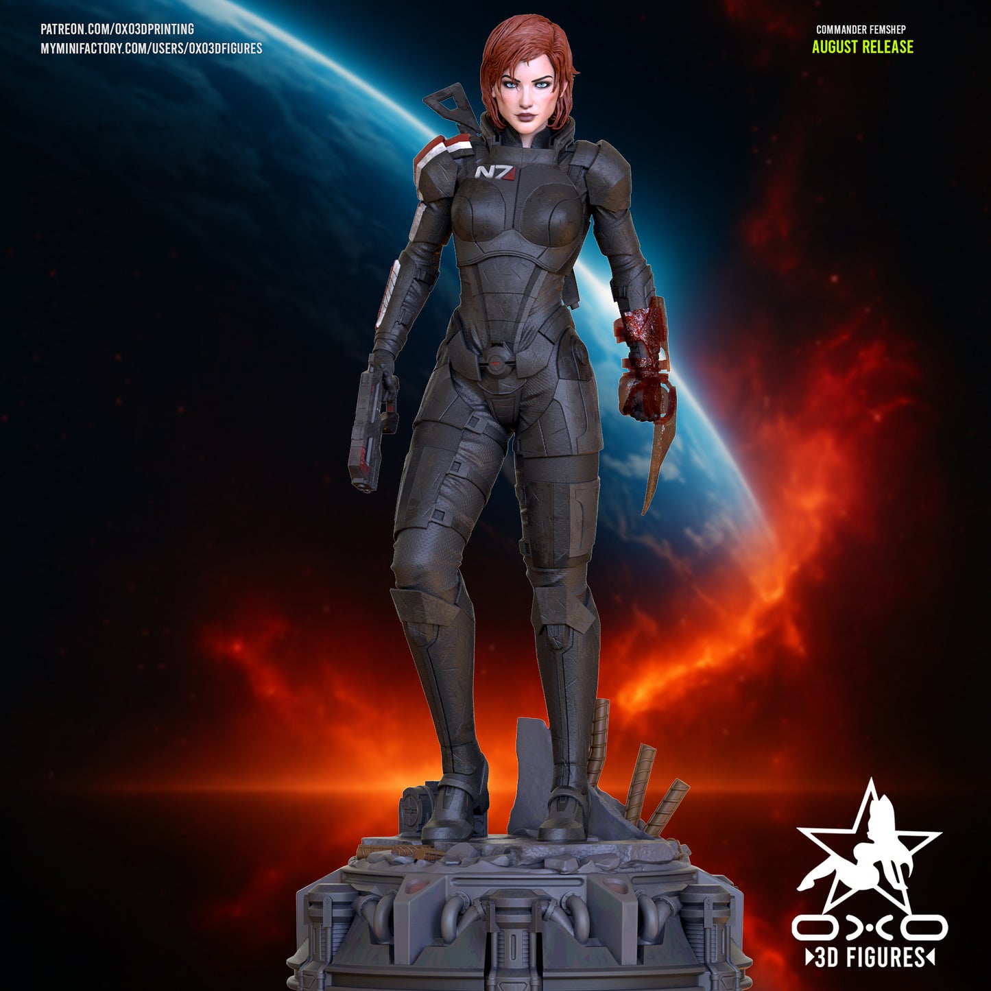 Female Commander Shepard - Mass Effect | Painted / Unpainted Options