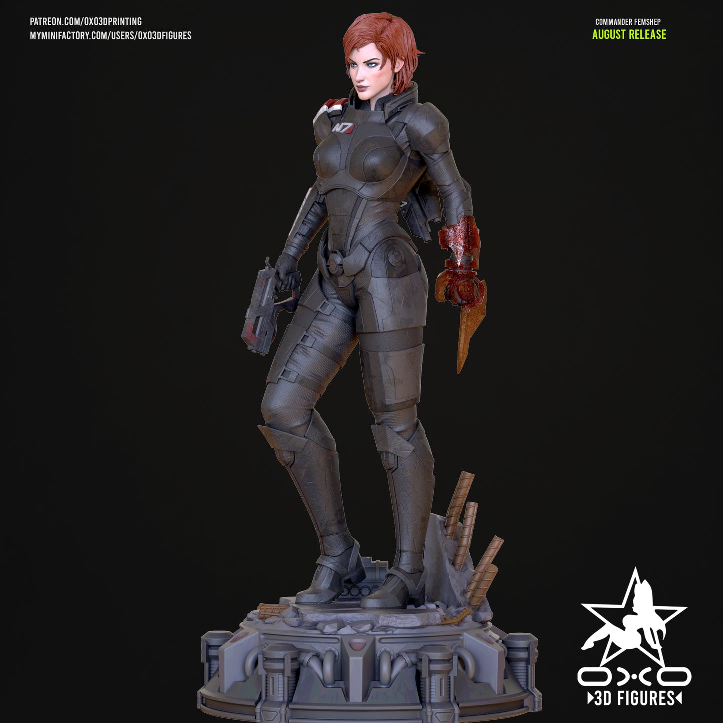 Female Commander Shepard - Mass Effect | Painted / Unpainted Options