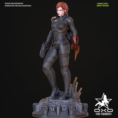 Female Commander Shepard - Mass Effect | Painted / Unpainted Options