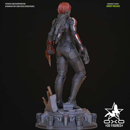 Female Commander Shepard - Mass Effect | Painted / Unpainted Options