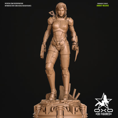 Female Commander Shepard - Mass Effect | Painted / Unpainted Options