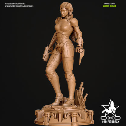 Female Commander Shepard - Mass Effect | Painted / Unpainted Options
