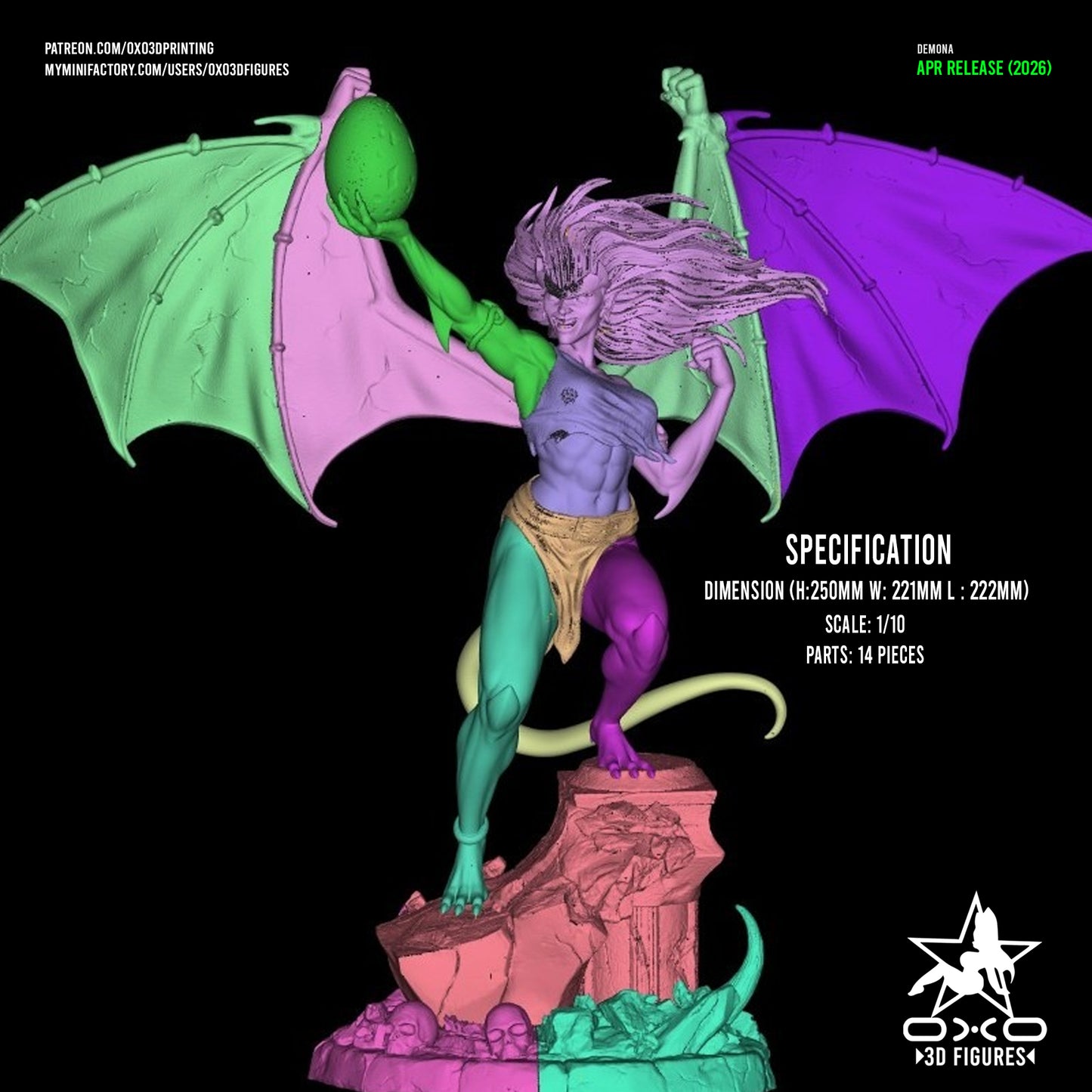 Demona - Gargoyles | Painted / Unpainted Options